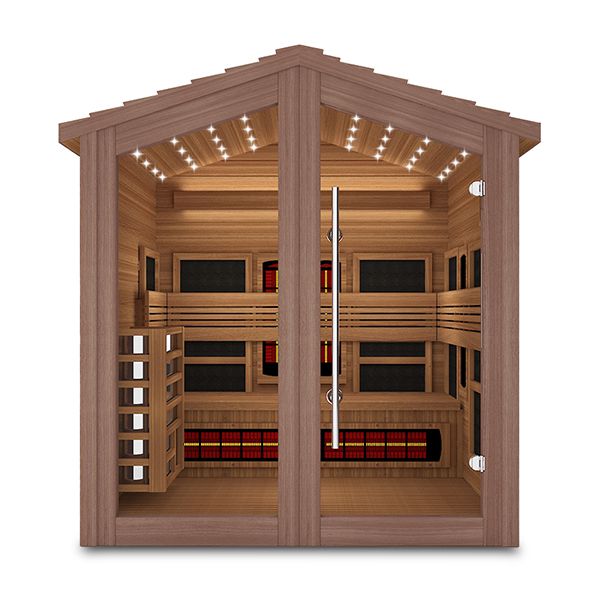 Hybrid Außensauna/ Kombi-Sauna/ 2-in-1 Sauna, DX-7331